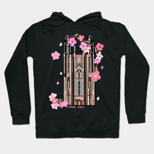 Wellesley College Galen Stone Tower Flowers Hoodie